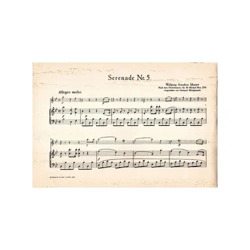 Sechs Serenaden - V- B Dur - fur altblockflote und piano