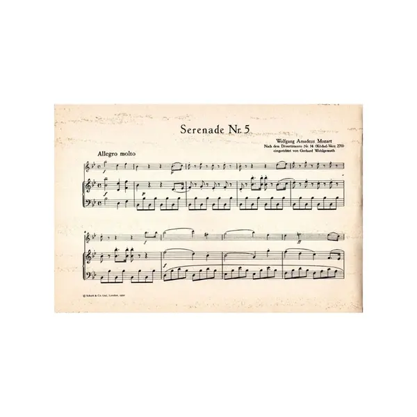 Sechs Serenaden - V- B Dur - fur altblockflote und piano