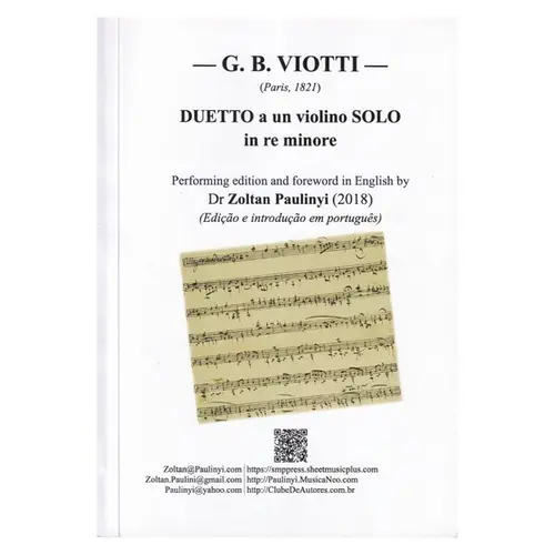 Duetto a un violino Solo in re minore