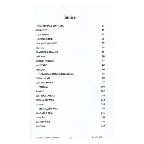 Formas Poéticas Musicais
