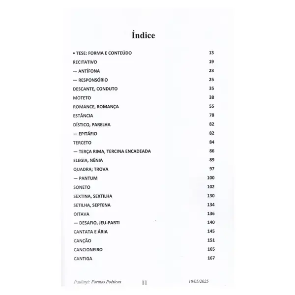 Formas Poéticas Musicais