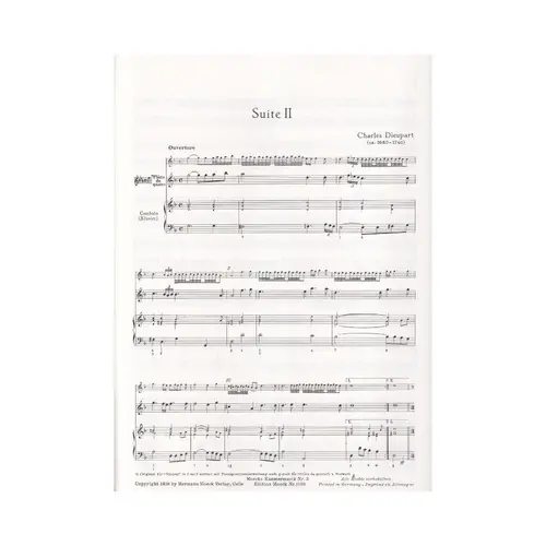 Suite II fur tenor-blockflote and basso continuo