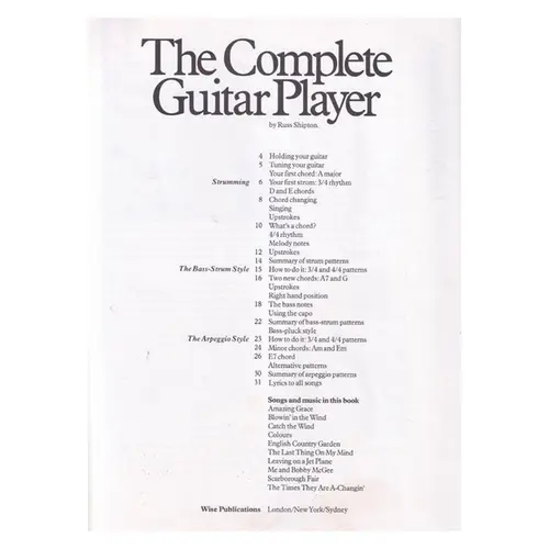 The Complete Guitar Player Book 1 - SEM CD