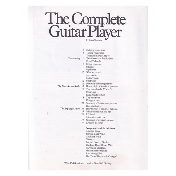 The Complete Guitar Player Book 1 - SEM CD