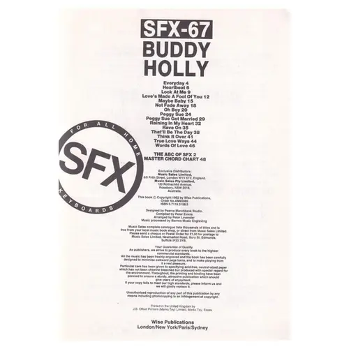 SFX-67 Buddy Holly - Easy