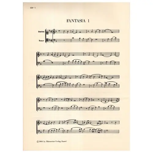 Six Fantasias II for two unequal instruments