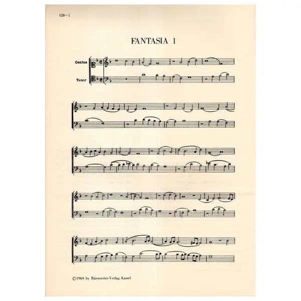 Six Fantasias II for two unequal instruments