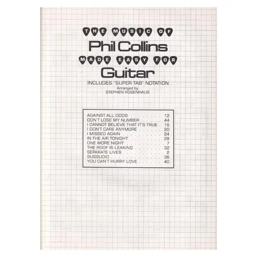 The Music Of Phil Collins Made Easy For Guitar