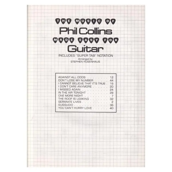 The Music Of Phil Collins Made Easy For Guitar