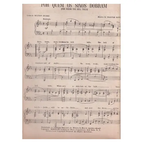 Por Quem Os Sinos Dobram  (Edição Antiga)