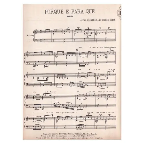 Porque E Para Que - Samba