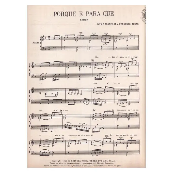 Porque E Para Que - Samba