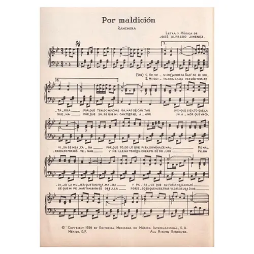 Por Maldicion (Cancion Ranchera)