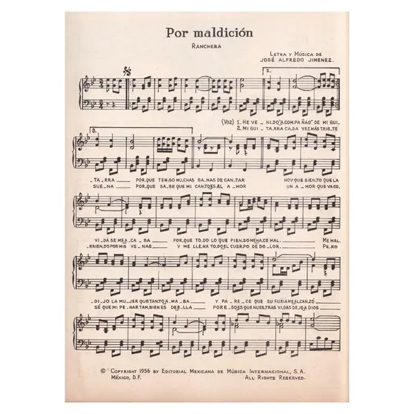 Por Maldicion (Cancion Ranchera)