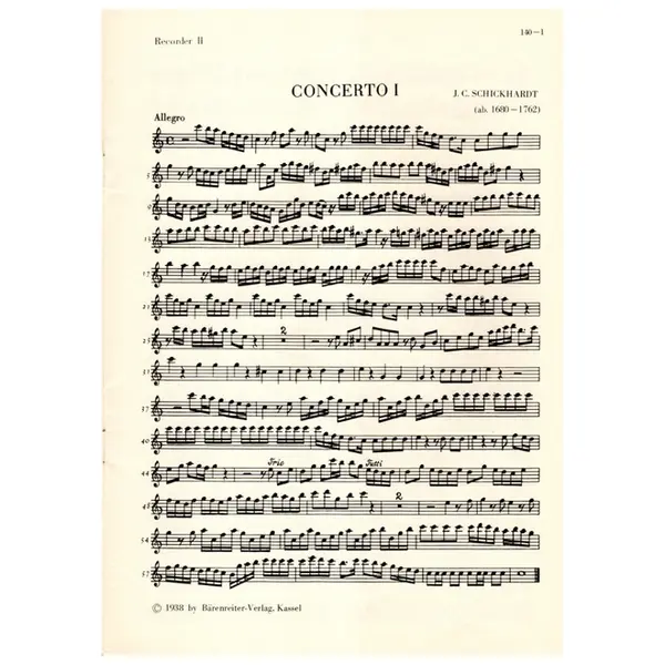 Concerti I, II e III