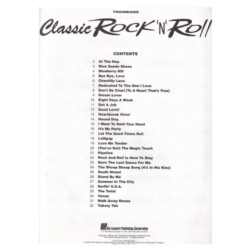 Classic Rock'N'Roll - Trombone