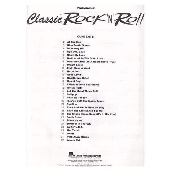 Classic Rock'N'Roll - Trombone
