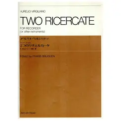 Two Ricercate for recorder