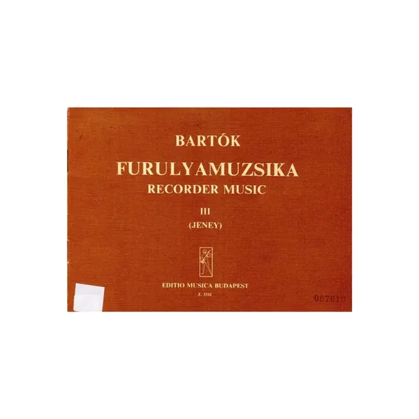 Recorder Music (Furulyamuzsika)- Vol.3