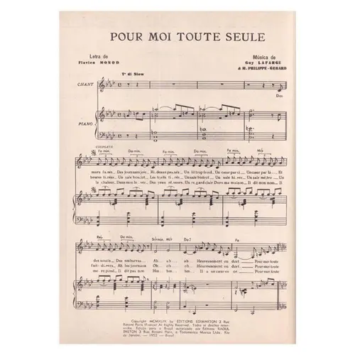 Pour Moi Toute Seule