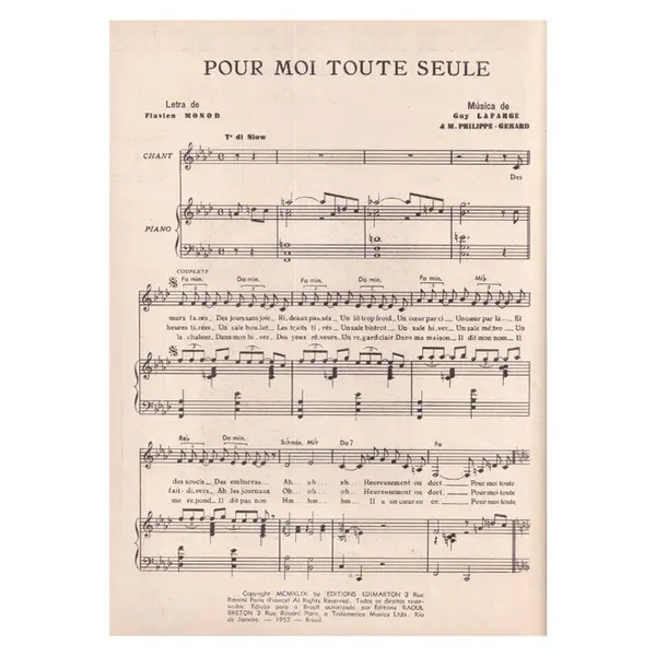 Pour Moi Toute Seule