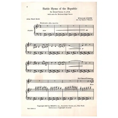 Battle Hymn of the Republic - coro SATB