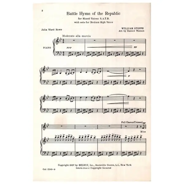 Battle Hymn of the Republic - coro SATB