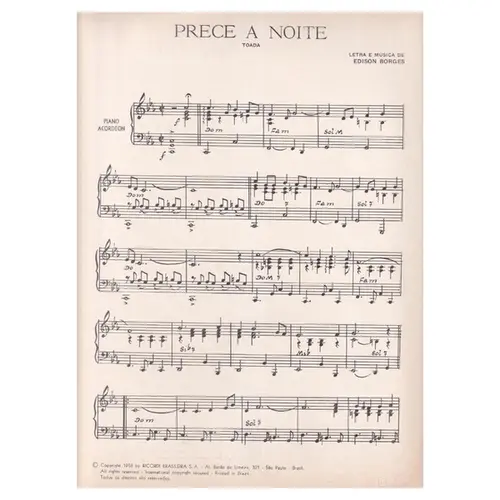 Prece a Noite - Toada