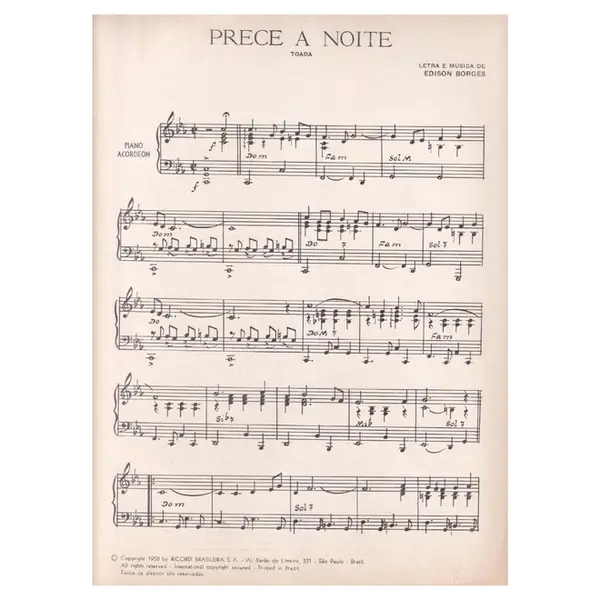 Prece a Noite - Toada