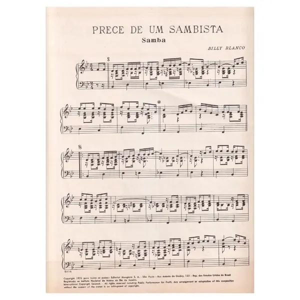 Prece De Um Sambista  - Samba