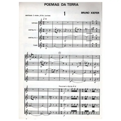 Poemas Da Terra para 4 flautas doce - Vol.1