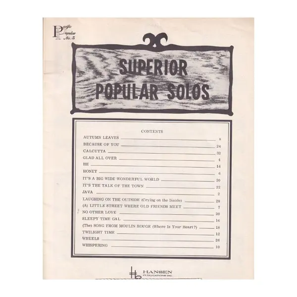 Superior Popular Solos