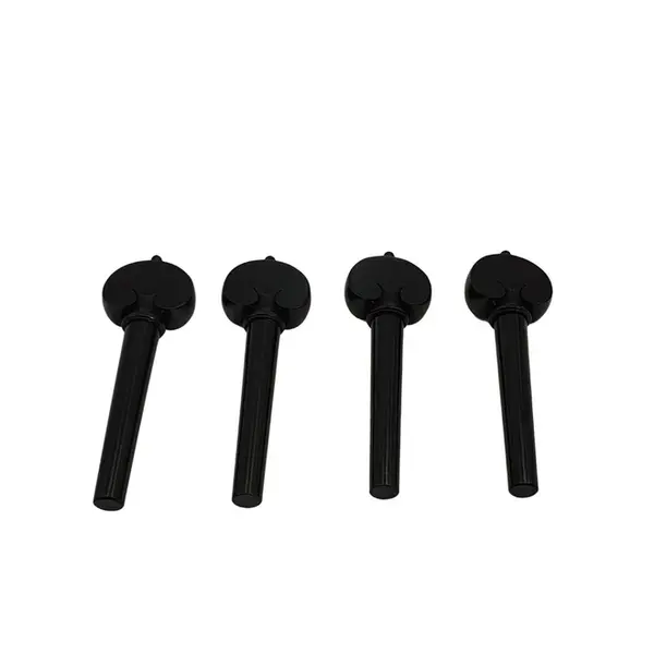 Cravelha para cello ébano coração com anel negro LM