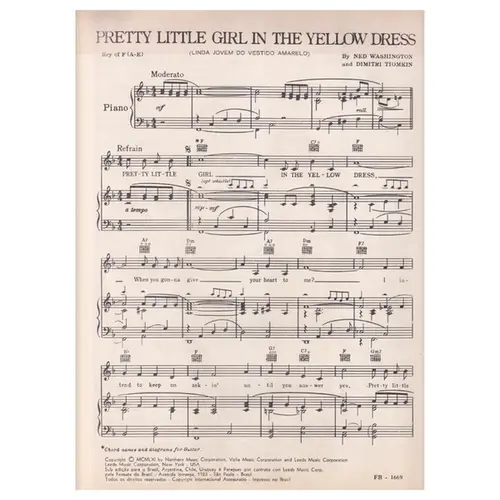 Pretty Little Girl In The Yellow Dress