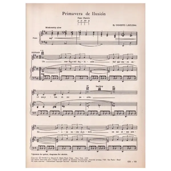 Primavera de Ilusión - Canção