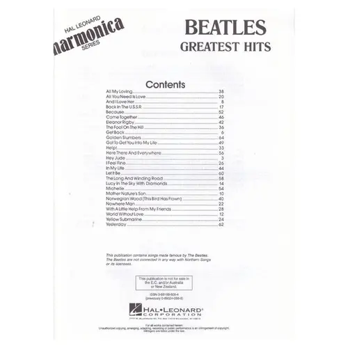 Beatles Greatest Hits - Edição Antiga