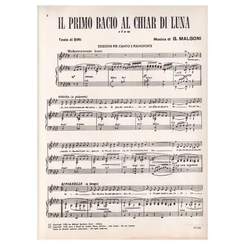 Il Primo Bacio Al Chiar Di Luna - Slow