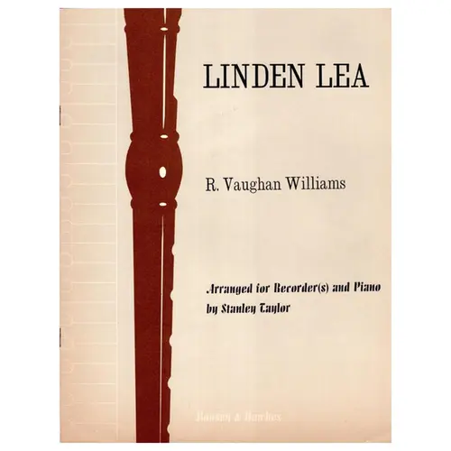 Linden Lea - arranged for recorder(s) and piano