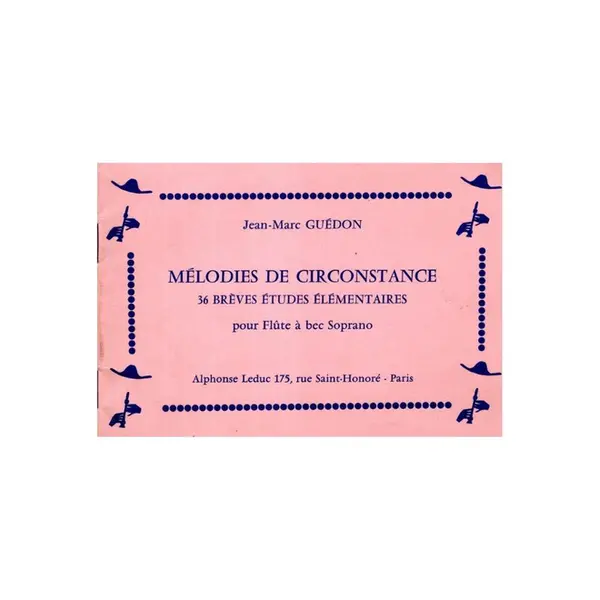 Melodies de Circonstance pour flute a bec soprano