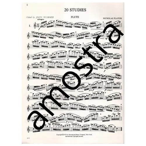 20 Studies for flute