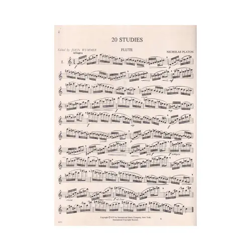 20 Studies for flute