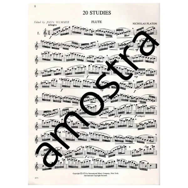 20 Studies for flute