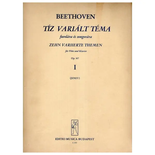 Zehn Variierte Themen  (Tiz Varialt Tema) Op.107 vol.I