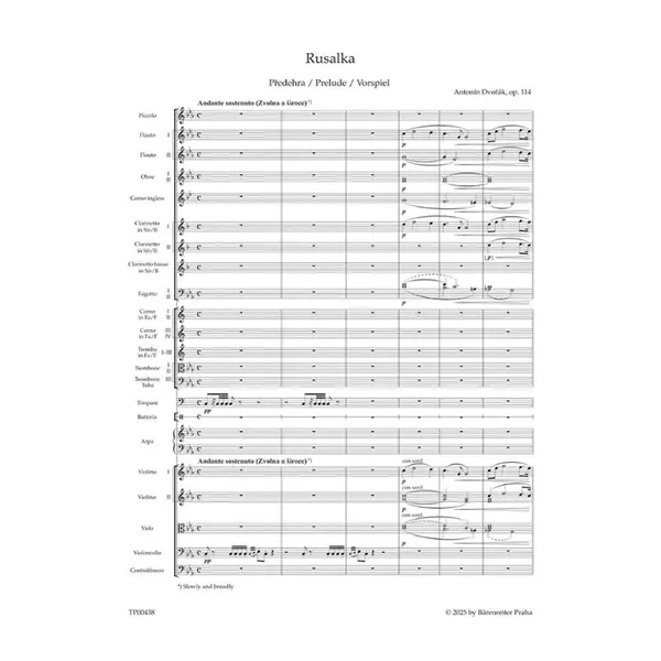 Rusalka op. 114 -  Study score