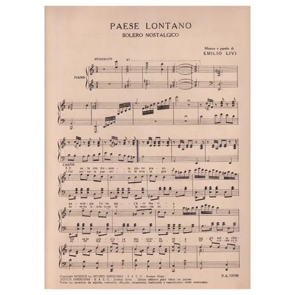Paese Lontano - Bolero Nostalgico