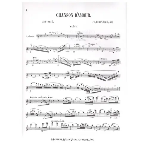 Chanson D`Amour - Air Varie Op.20