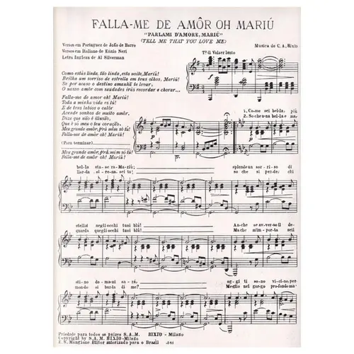 Fala-Me de Amôr OH! Mariú