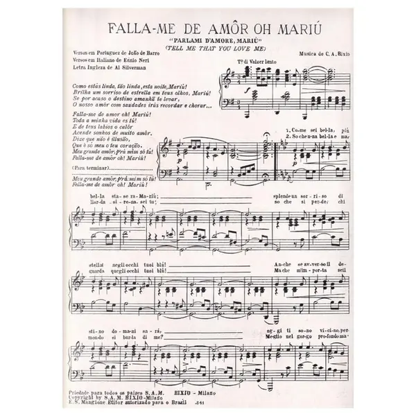 Fala-Me de Amôr OH! Mariú