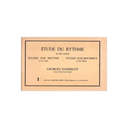 Etude du rythme - vol. 1