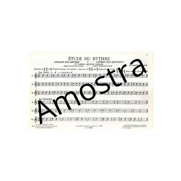 Etude du rythme - vol. 1